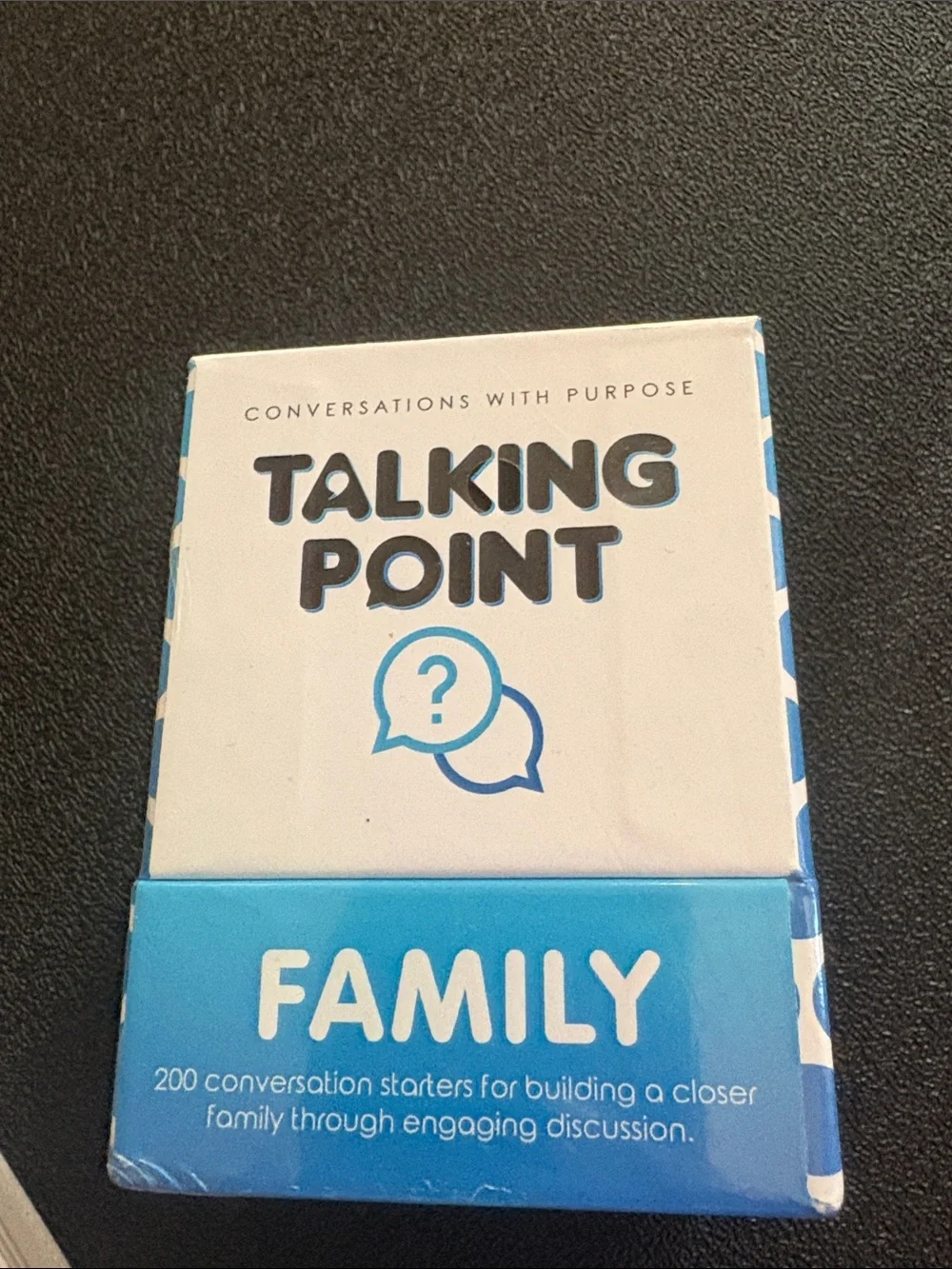 Family Conversation Starter Cards – Blue